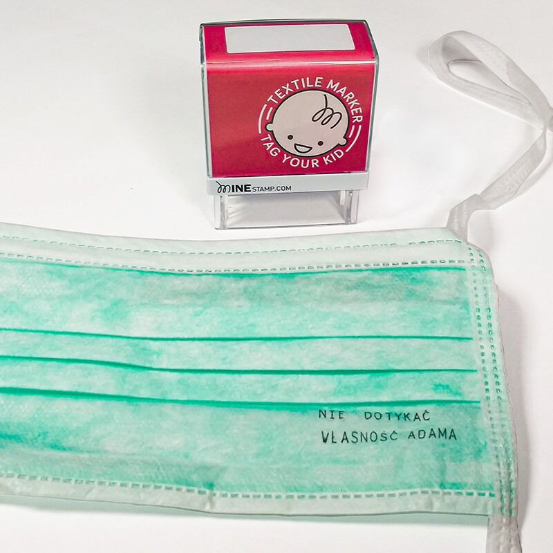 znakowanie maseczek pieczatka do odziezy